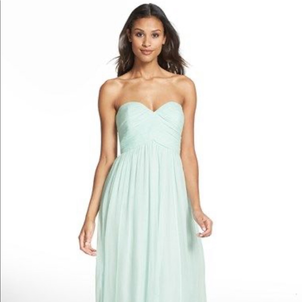 Donna Morgan Laura dress in Beach Glass